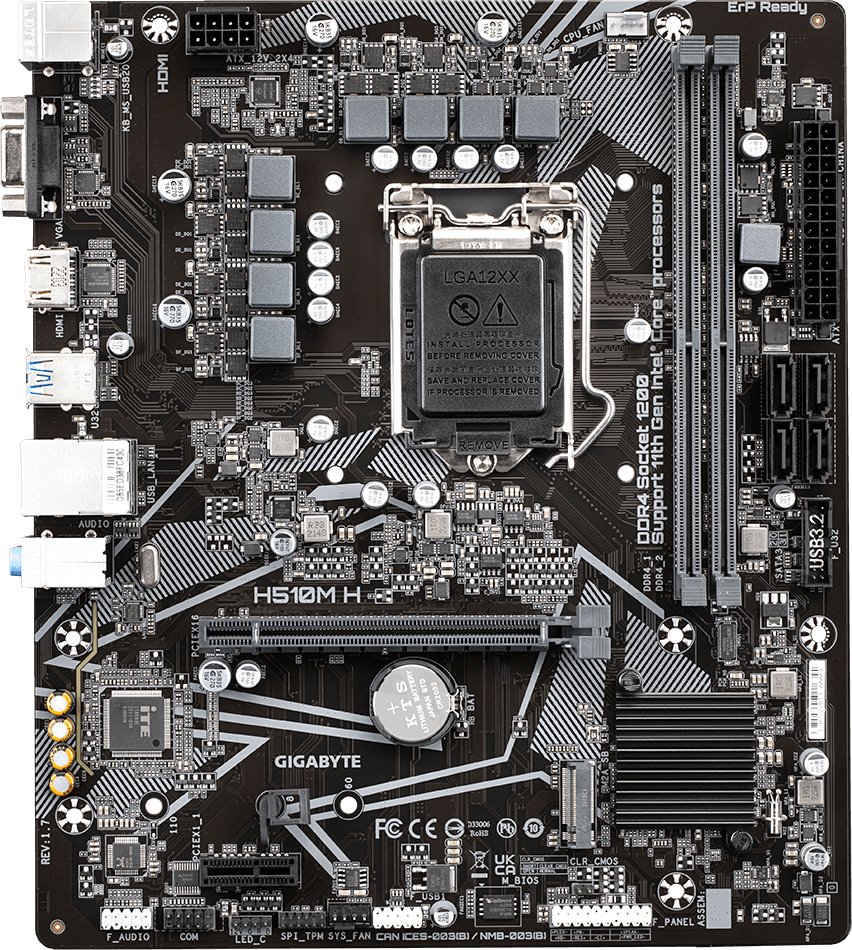 

Материнская плата Gigabyte H510M H (rev. 1.7)