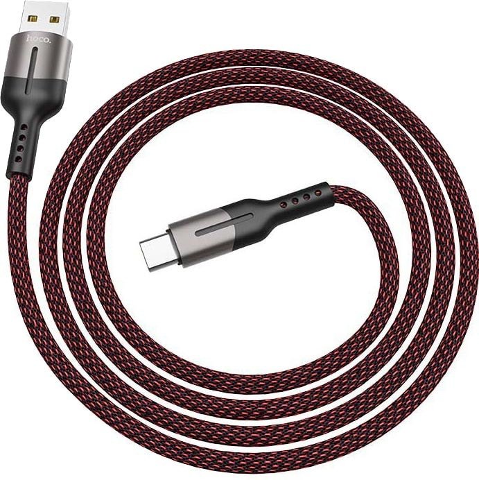 

Кабель Hoco U68 Gusto USB Type-C (черный/красный)
