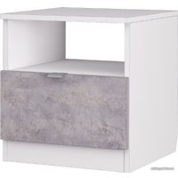 Тумба Аквилон Акцент №13 400 (белое сияние/цемент светлый)