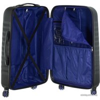 Чемодан-спиннер March Yearz Ribbon 0044-07-71 75 см (черный)