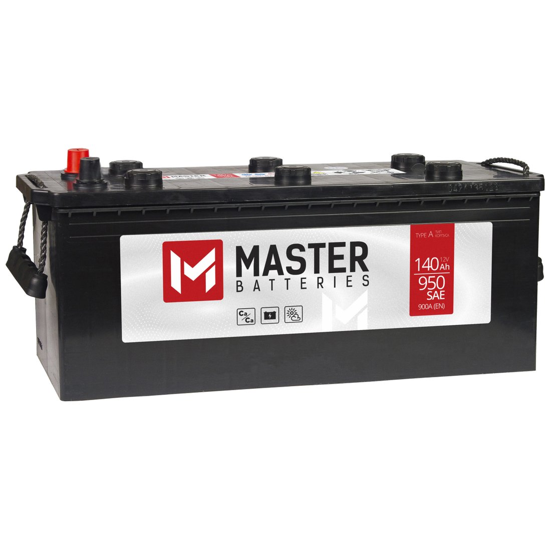 

Автомобильный аккумулятор Master Batteries 140 Ah MASTER BATTERIES R+