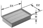 

Воздушный фильтр Clean filters MA1002