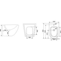 Биде Timo Kulo TK-402