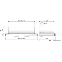 Кухонная вытяжка Elikor Интегра Glass 50Н-400-В2Д (нержавеющая сталь/белое стекло) (940978)