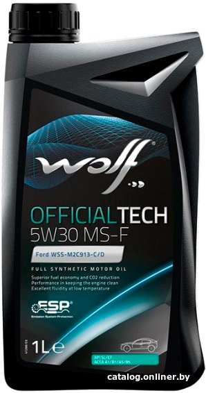 Моторное масло Wolf OfficialTech 5W-30 MS-F 1л