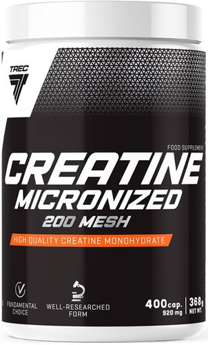 Моногидрат креатина Trec Nutrition Creatine Micronized 200 mesh (400 капсул)