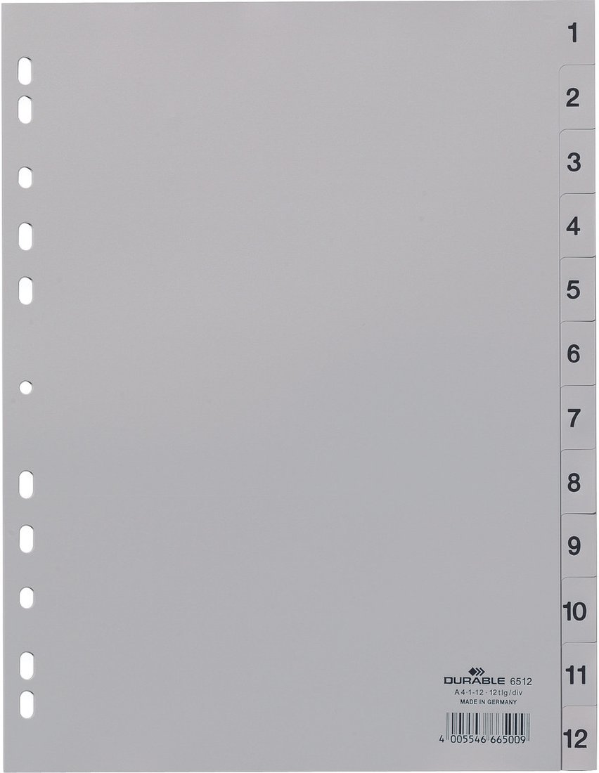 

Разделитель документов Durable 651210 (серый)