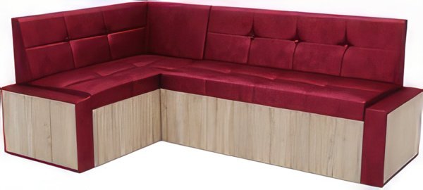 

Угловой диван Мебель-АРС Таллин левый 190x120 (бархат, красный Star Velvet 3 Dark Red)