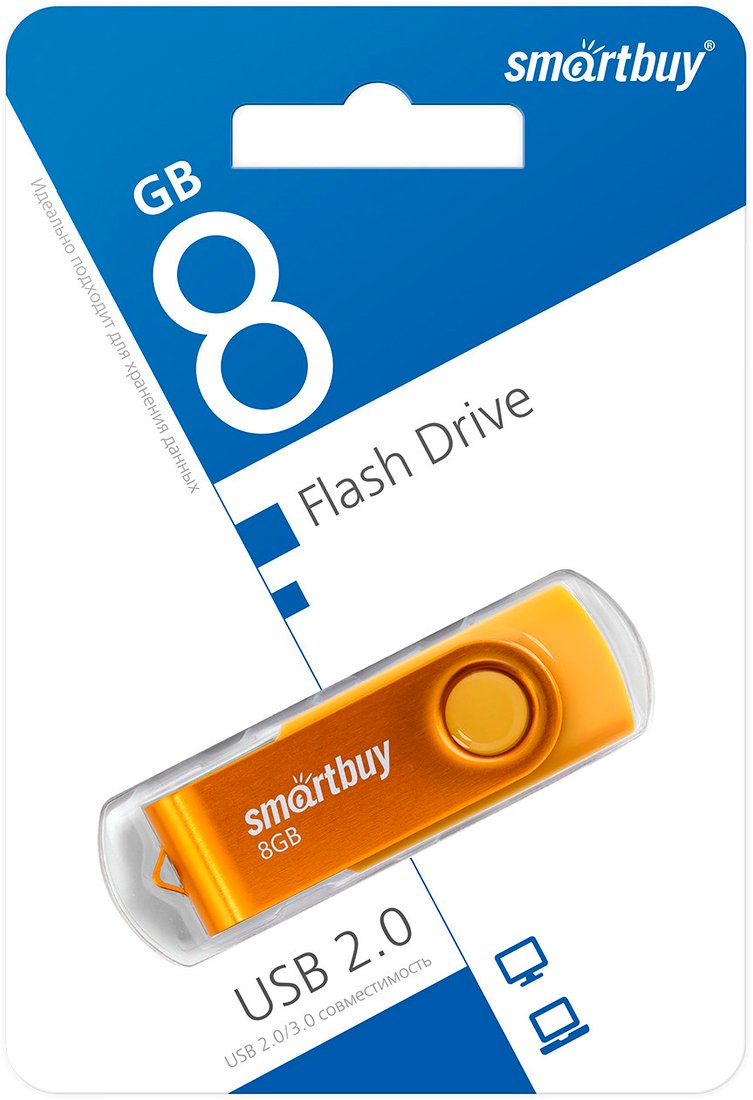 

USB Flash SmartBuy Twist 8GB (желтый)