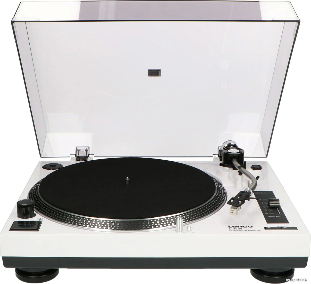DJ виниловый проигрыватель Lenco L-3808 (белый)