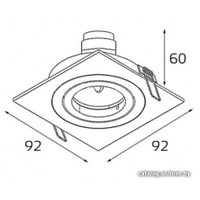 Точечный светильник Megalight SAG103-4 Silver/Silver