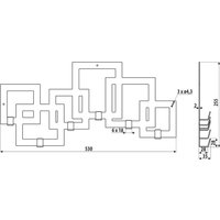 Вешалка для одежды GAMET Квадрат WS16-L2