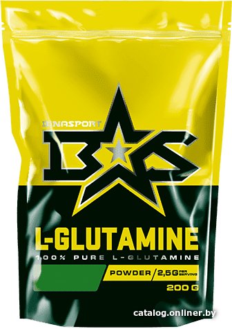 L-глютамин Binasport L-Glutamine (200г, апельсин)