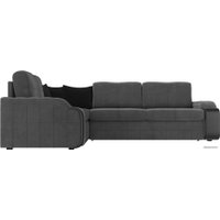 Угловой диван Лига диванов Николь 102976 (левый, велюр, серый)