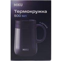 Термокружка Miku 500мл (черный)