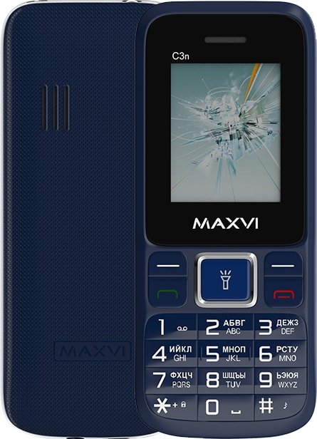 

Телефон Maxvi C3n (маренго)