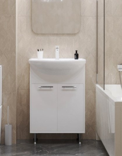 

Mixline Тумба под умывальник АлАн-60 554983 + Уют 60