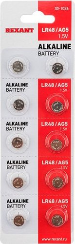 Батарейка Rexant LR48 10 шт 30-1036