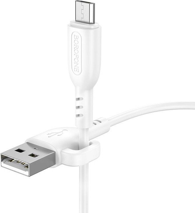 

Кабель Borofone BX91 USB Type-A - microUSB (1 м, белый)