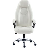 Офисное кресло TetChair Boss люкс (иск. кожа, белый)