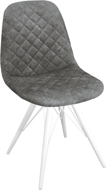 

Стул Трия Ричи К3 (белый матовый/микровелюр Wellmart Graphite)