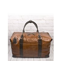 Дорожная сумка Carlo Gattini Fidenza Premium 4036-03 (коньячный/темно-коричневый)