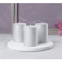 Набор свечей Мелт 100 мм (3 шт, серебряный)