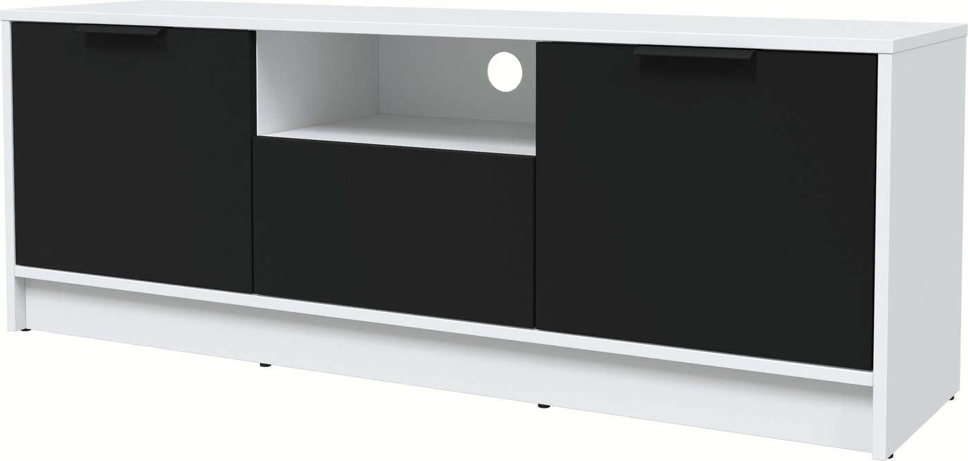 

Тумба Интерлиния ТВ Концепт КТ-ТВ3-50 (черный/белый платинум)