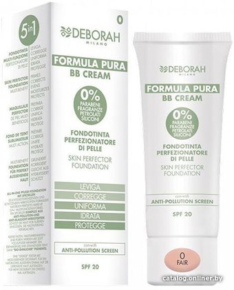 BB-крем Deborah Milano Formula Pura Skin Perfector Foundation SPF20 (тон 0)