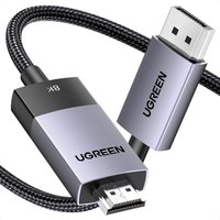 Кабель Ugreen DP115 80397 DisplayPort - HDMI (2 м, черный)