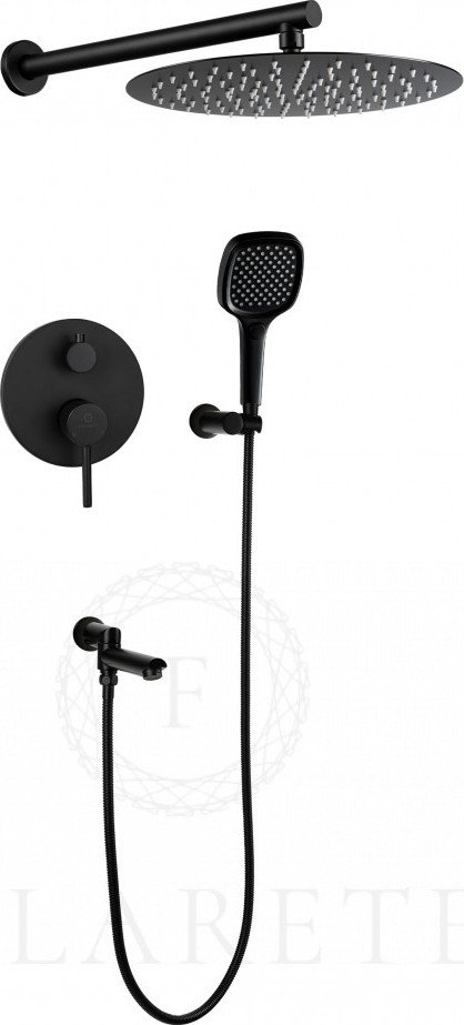 Душевая система  Filarete Roun FL1026 (черный матовый)