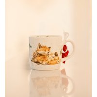 Кружка Royal Worcester Wrendale Designs Christmas лиса MMME5629-XS