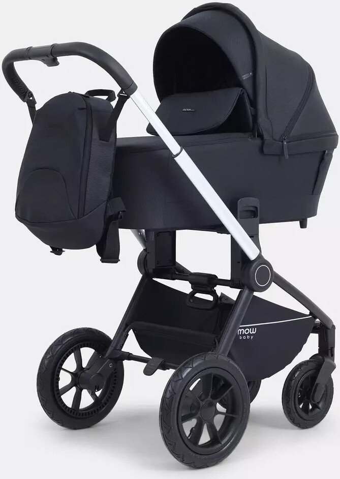 

Универсальная коляска MOWbaby Zoom air RA086 (2 в 1, silver black)
