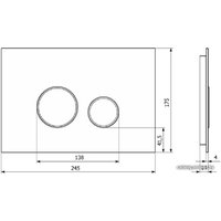 Панель смыва Lavinia Boho Relfix 38050901 (greek black)