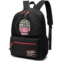 Школьный рюкзак Sun Eight Юноша с граффити № 78 SE-8248 (черный)