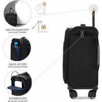 Чемодан-спиннер Verage кейс-пилот Vezdehod 21002-10AW 38 см (черный)