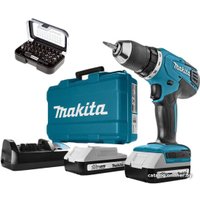 Дрель-шуруповерт Makita DF457DWEX8 (с 2-мя АКБ, кейс)