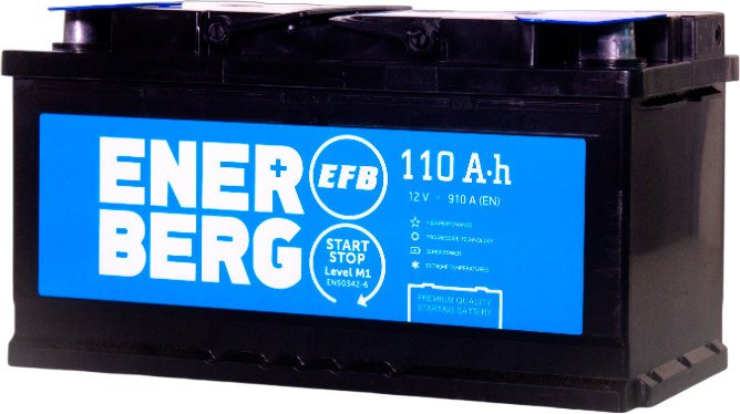 

Автомобильный аккумулятор Enerberg EFB 110 R+