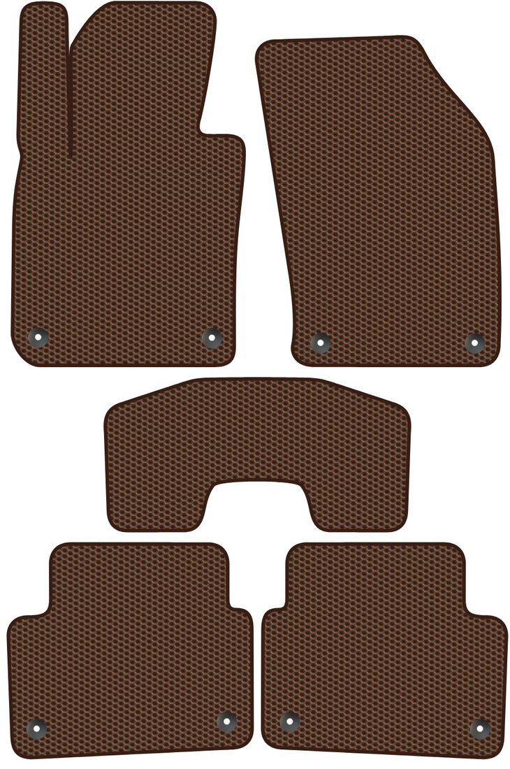 

Комплект ковриков для авто Alicosta Volvo V60 Cross County (универсал) 2018 - Н.В. (коричневый, сота)