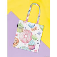 Сумка шоппер JoyArty Сладости ткань под лен bsh_27066