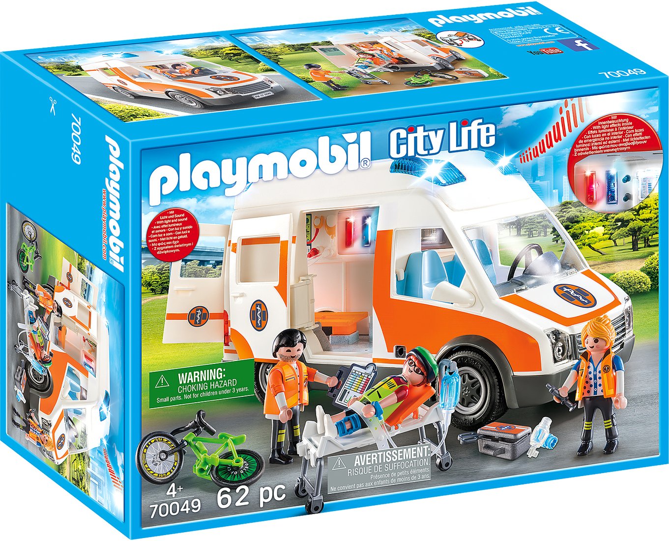 

Конструктор Playmobil PM70049 Скорая помощь с мигалками