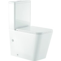 Унитаз напольный Saniteco KW-T004B-R (чаша, гофра, сиденье)