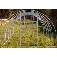 Теплица ComfortProm двойная дуга 2x20x20/0.67 12x3 м (поликарбонат 3 мм)