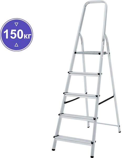 

Лестница-стремянка Новая высота NV 111 алюминиевая 5 ступеней (1110105)