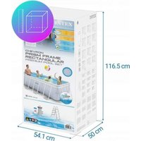 Каркасный бассейн Intex Chevron Prism Frame 26780 (400х200 см)