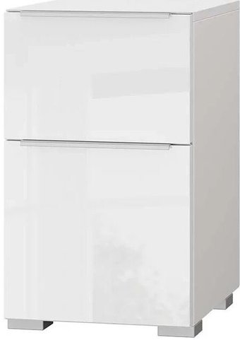 Тумба Ижмебель Интро 7 (белый глянец с порами)