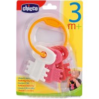 Погремушка Chicco Baby Classic Ключи на кольце 00063216100000 (розовый)