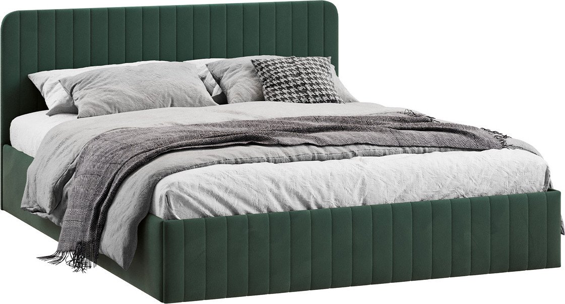 

Кровать Трия Шелли с ПМ 140x200 Тип 1 (велюр Confetti Deep forest)
