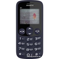 Кнопочный телефон Maxvi B1 (синий)