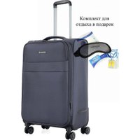 Чемодан-спиннер 4 ROADS 6310-M 66 см (темно-серый)